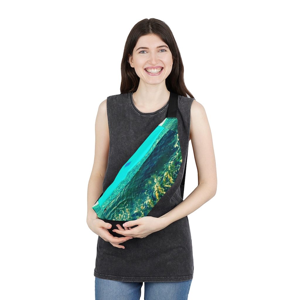 Belly Button Birthing Ocean Large Fanny Pack