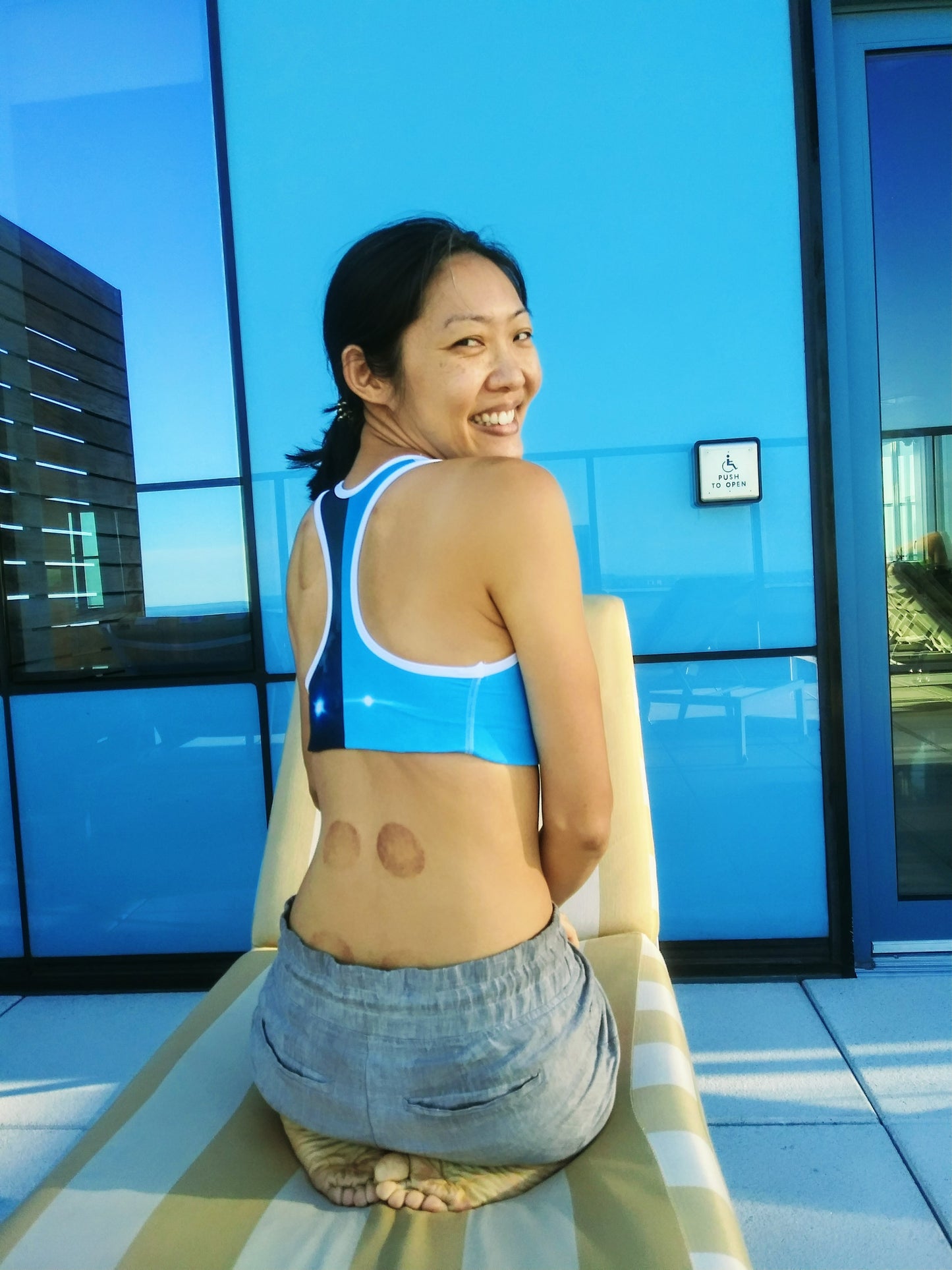 Day Moon and Night Moon Nipples Sports Bra