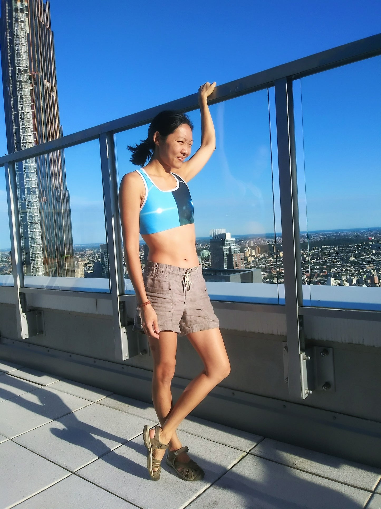 Day Moon and Night Moon Nipples Sports Bra