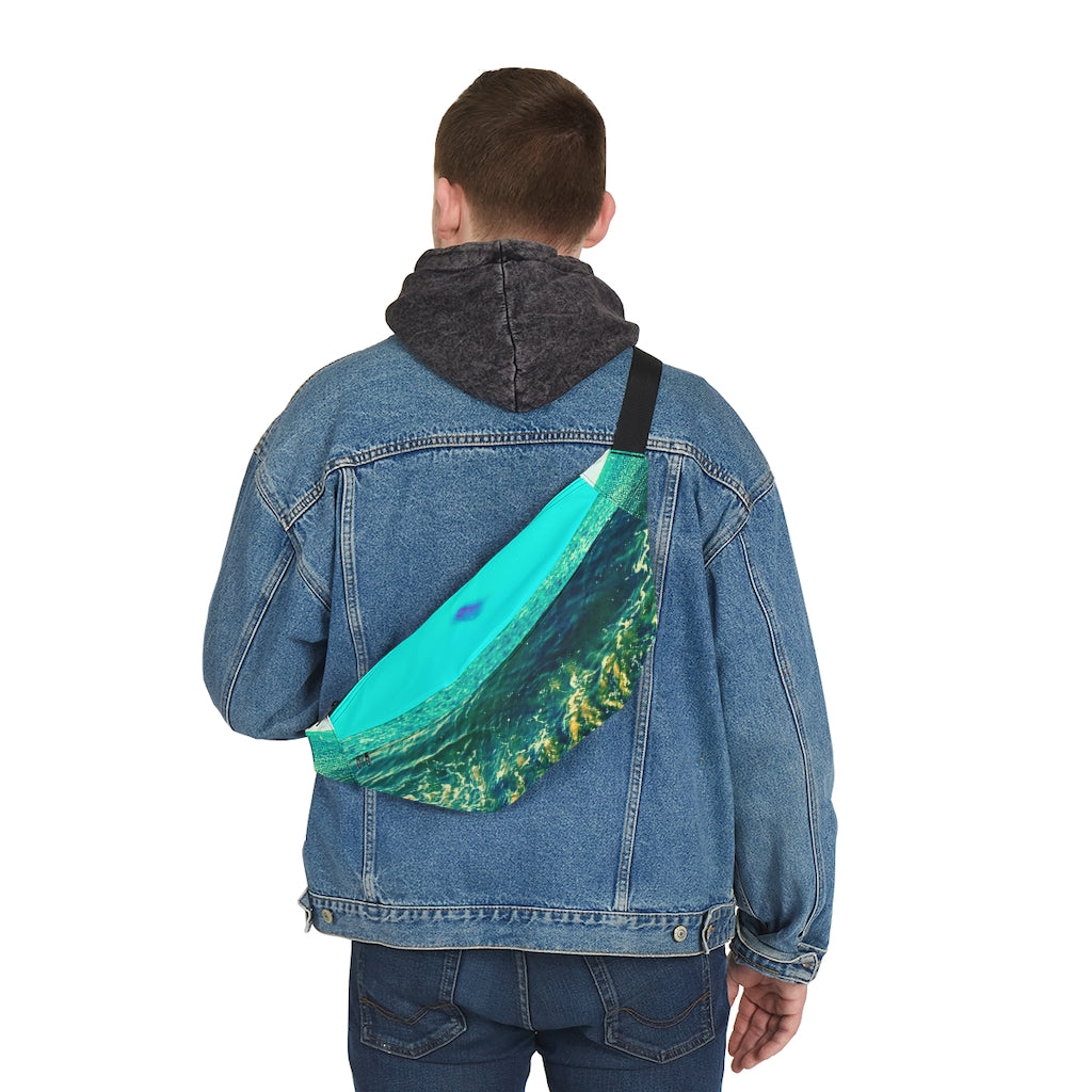 Belly Button Birthing Ocean Large Fanny Pack