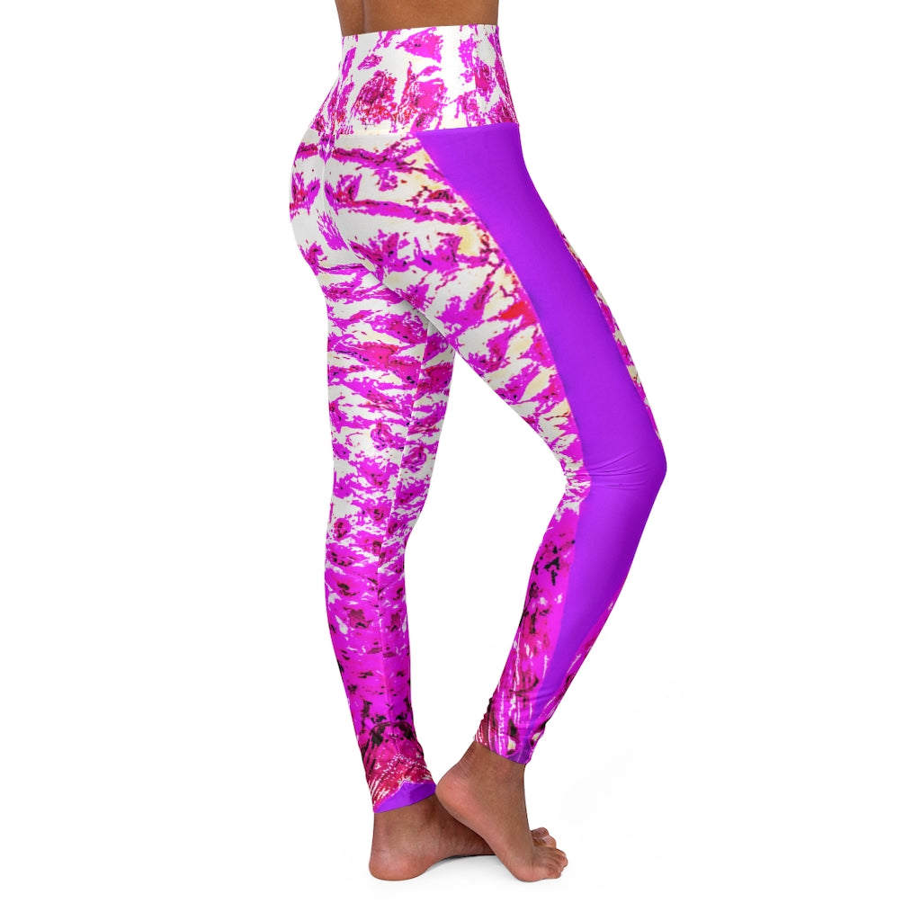 High Waisted Mermaid Leggings Pink