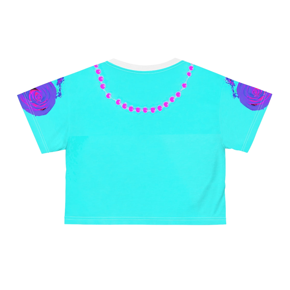 In the Presence of God Rose-ary Crop Top