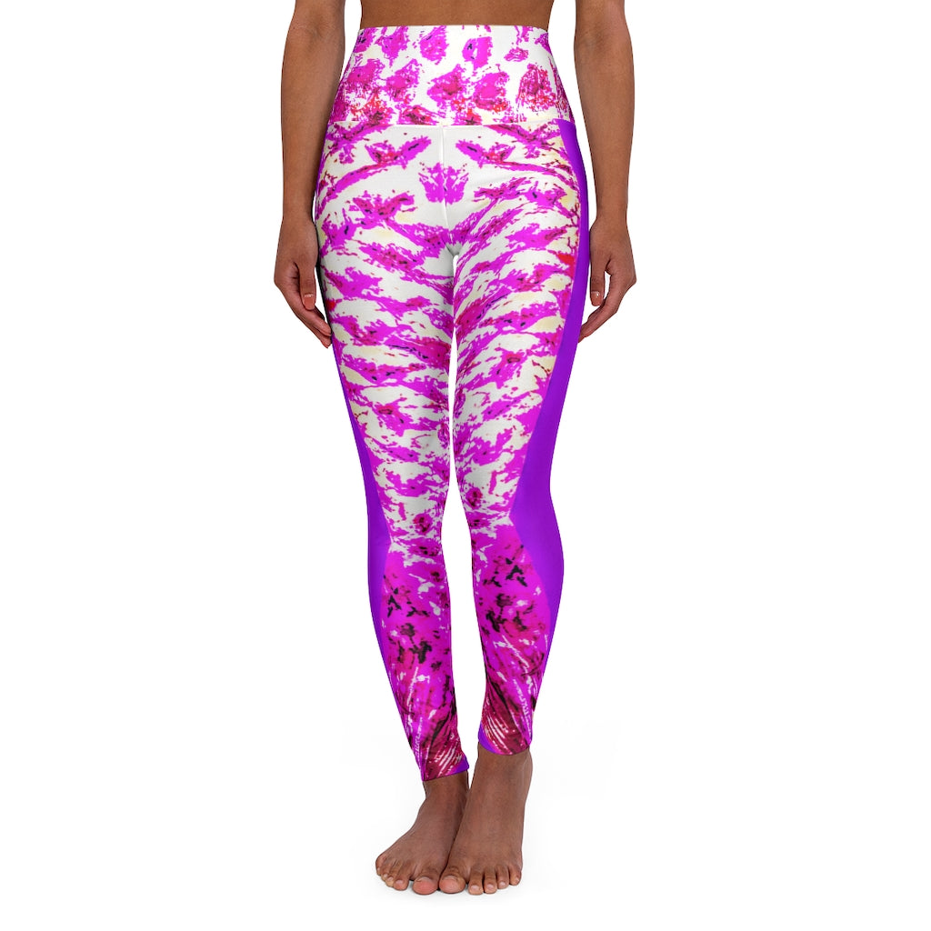 High Waisted Mermaid Leggings Pink