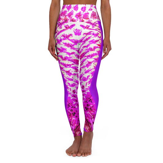 High Waisted Mermaid Leggings Pink