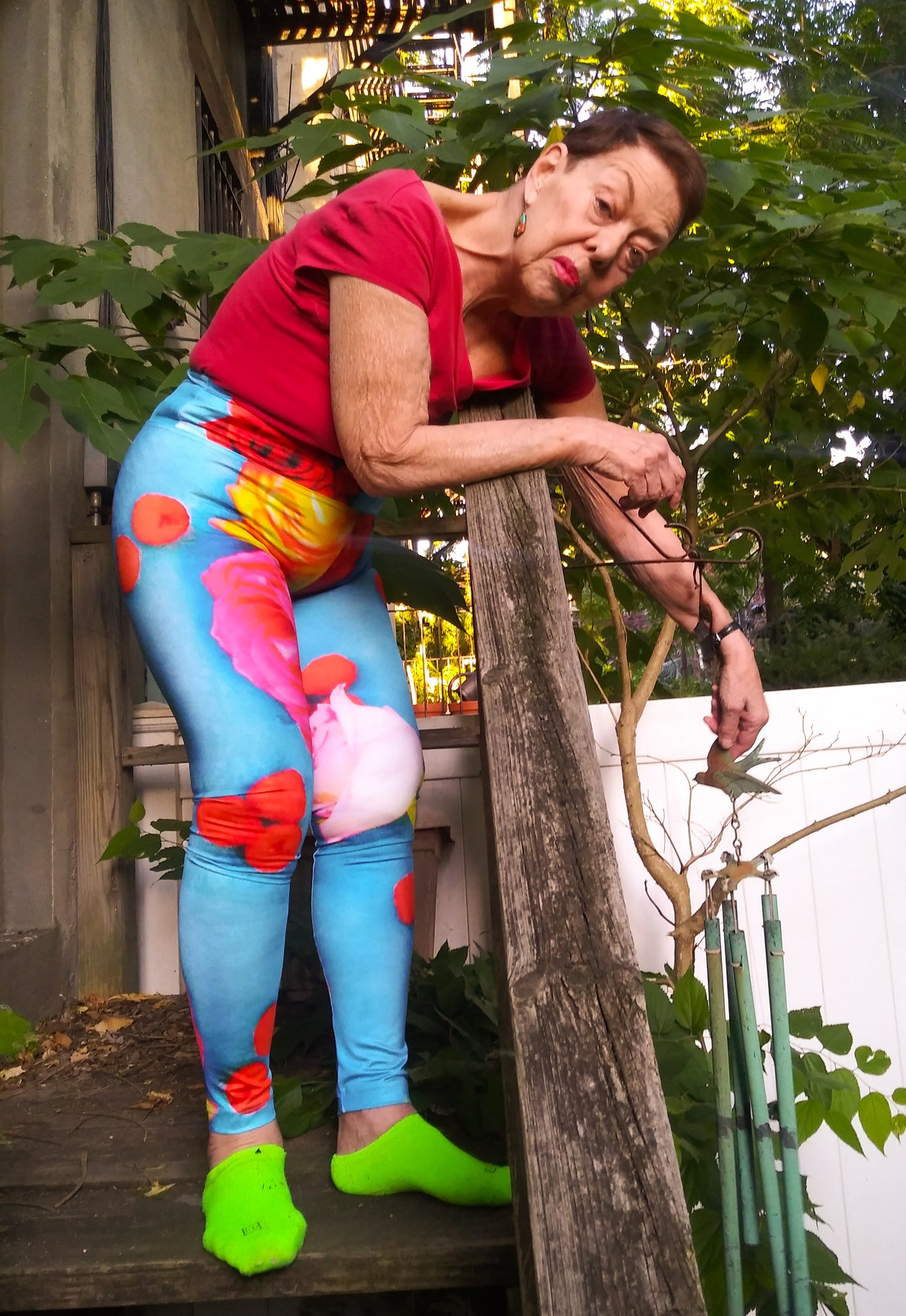 Crimson Berry Brigade High Waisted Leggings