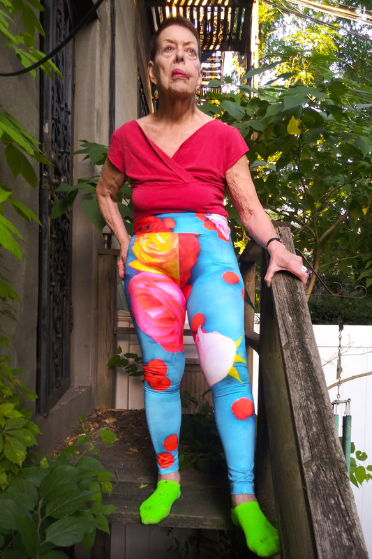 Crimson Berry Brigade High Waisted Leggings