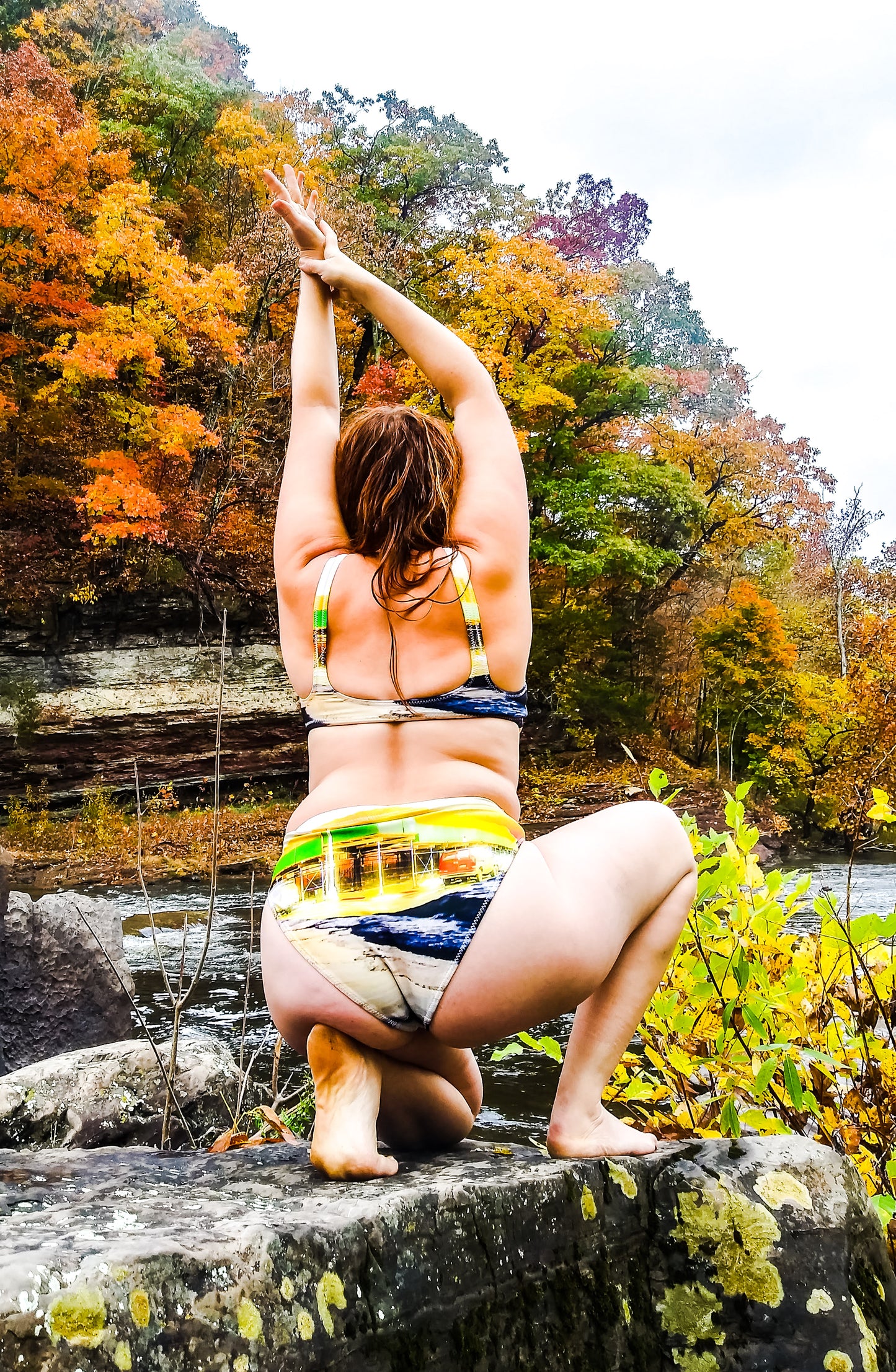 Scaffolding Sea Crown Recycled  High-Waisted Bikini Bottom