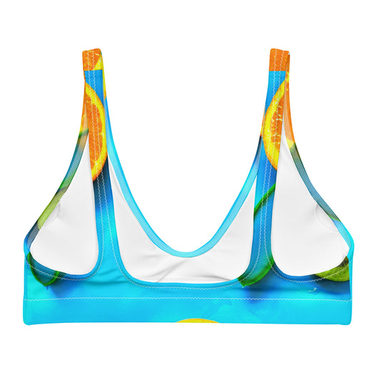 Juicy Fruit Bouquet Recycled Bikini Top