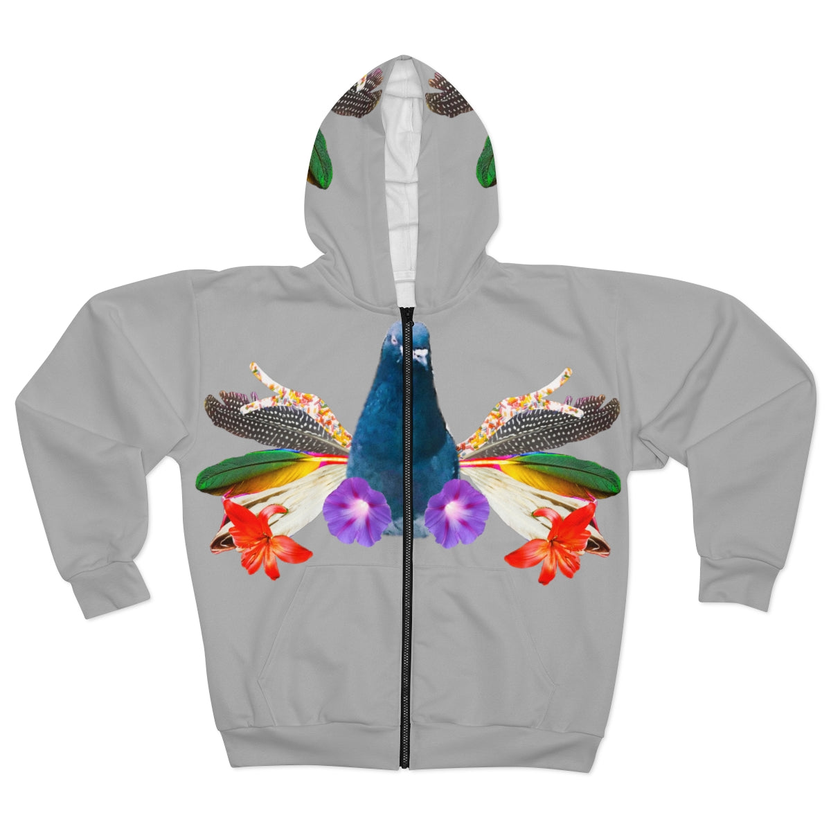 Pigeon Phoenix Zip Hoodie (All genders)