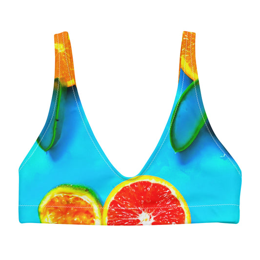Juicy Fruit Bouquet Recycled Bikini Top